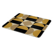 Mod 1970er Retro-Stil geometrisches Design Schneidebrett (Ecke)