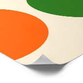 Mod 1970s Retro Geometric Design Poster (Ecke)