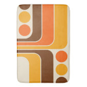 Mod 1970s Retro Style Geometric Design Badematte (Vorderseite Vertikal)