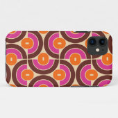 Mod 1970s Retro Style Geometric Design Case-Mate iPhone Hülle (Rückseite (Horizontal))