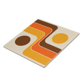 Mod 1970s Retro Style Geometric Design Fliese (Seite)