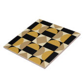 Mod 1970s Retro Style Geometric Design Fliese (Seite)