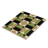 Mod 1970s Retro Style Geometric Design Fliese (Seite)