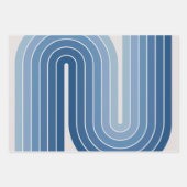 Mod 1970s Retro Style Geometric Design Geschenkpapier Set (Vorderseite 2)