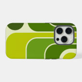 Mod 1970s Retro Style Geometric Design iPhone Hülle (Rückseite (Horizontal))