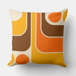 Mod 1970s Retro Style Geometric Design Kissen