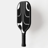 Mod 1970s Retro Style Geometric Design Pickleball Schläger (Links)