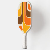 Mod 1970s Retro Style Geometric Design Pickleball Schläger (Links)