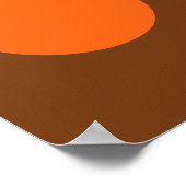 Mod 1970s Retro Style Geometric Design Poster (Ecke)