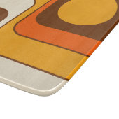 Mod 1970s Retro Style Geometric Design Schneidebrett (Ecke)