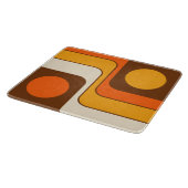 Mod 1970s Retro Style Geometric Design Schneidebrett (Ecke)