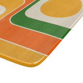Mod 1970s Retro Style Geometric Design Schneidebrett (Ecke)