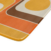 Mod 1970s Retro Style Geometric Design Schneidebrett (Ecke)