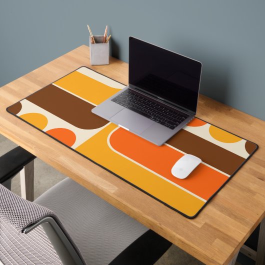 Mod 1970s Retro Style Geometric Design Schreibtischunterlage (Büro 2)
