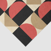 Mod 1970s Retro Style Geometric Design Seidenpapier (Ausschnitt)