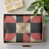 Mod 1970s Retro Style Geometric Design Seidenpapier (Geschenk)