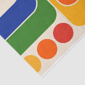 Mod 1970s Retro Style Geometric Design Seidenpapier (Ausschnitt)