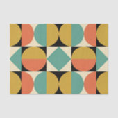 Mod 1970s Retro Style Geometric Design Seidenpapier (Vorderseite)