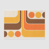 Mod 1970s Retro Style Geometric Design Seidenpapier (Vorderseite)