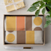 Mod 1970s Retro Style Geometric Design Seidenpapier (Geschenk)