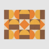 Mod 1970s Retro Style Geometric Design Seidenpapier (Vorderseite)