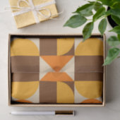 Mod 1970s Retro Style Geometric Design Seidenpapier (Geschenk)