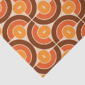 Mod 1970s Retro Style Geometric Design Seidenpapier (Ausschnitt)