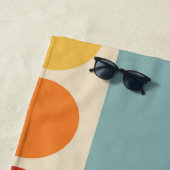 Mod 1970s Retro Style Geometric Design Strandtuch (Beispiel)