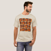 Mod 1970s Retro Style Geometric Design T-Shirt (Vorne ganz)