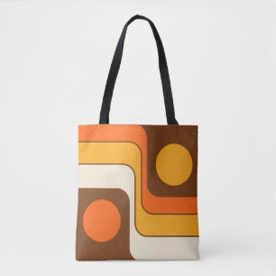Mod 1970s Retro Style Geometric Design Tasche
