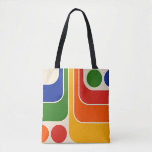Mod 1970s Retro Style Geometric Design Tasche