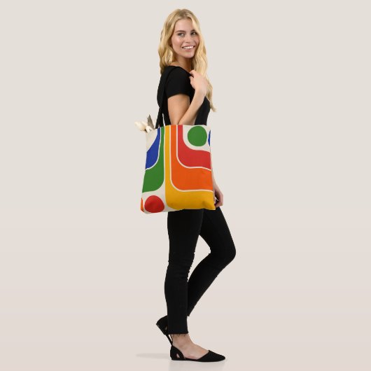 Mod 1970s Retro Style Geometric Design Tasche (Am Model)