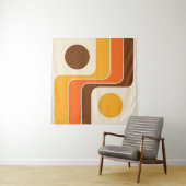 Mod 1970s Retro Style Geometric Design Wandteppich (Beispiel (Horizontal))