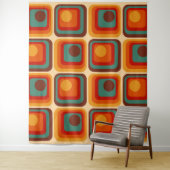 Mod 1970s Retro Style Geometric Design Wandteppich (Beispiel)