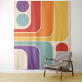 Mod 1970s Retro Style Geometric Design Wandteppich (Beispiel)