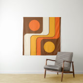 Mod 1970s Retro Style Geometric Design Wandteppich (Beispiel (Horizontal))