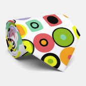 Mod 60er Retro Print Krawatte (Gerollt)