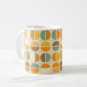 Mod Abstrakt Circle Earth Beige Kaffeetasse (Vorderseite Links)