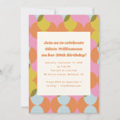 Mod Abstrakt Geometrische Geburtstagspartei Mitte Einladung (Vorderseite)