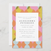 Mod Abstrakt Geometrischer Abschluss für das Mitte Einladung (Vorderseite)