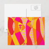 Mod Abstrakt Postkarte (Vorne/Hinten)