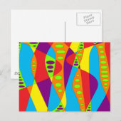 Mod Abstrakt Postkarte (Vorne/Hinten)