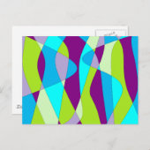 Mod Abstrakt Postkarte (Vorne/Hinten)