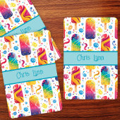 Mod Abstrakt Summer Frozen Leckerei Thema Spielkarten