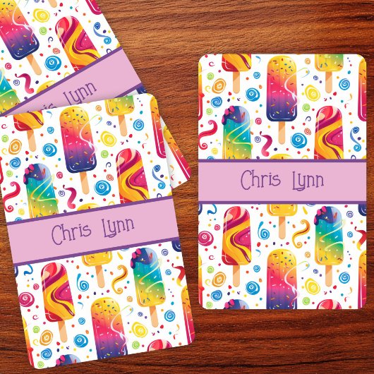 Mod Abstrakt Summer Frozen Leckerei Thema Spielkarten