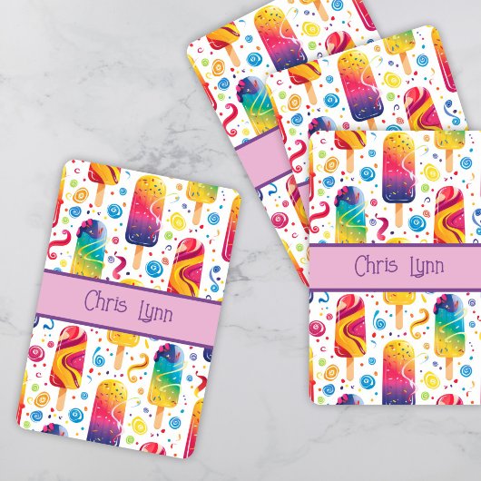 Mod Abstrakt Summer Frozen Leckerei Thema Spielkarten