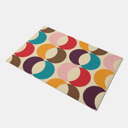 MOD ARROWS BEIGE FUßMATTE (Schrägansicht)