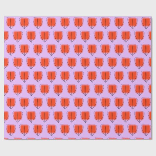 Mod Art Heart Geschenkpapier (Flach)