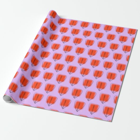Mod Art Heart Geschenkpapier (Ungerollt)