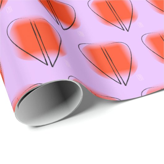 Mod Art Heart Geschenkpapier (Rolleneckpunkt)